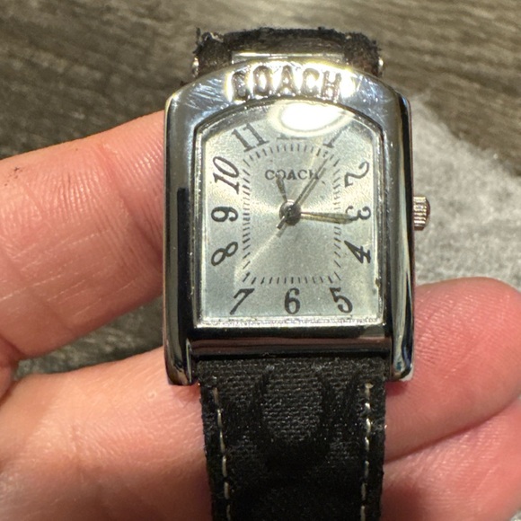 Coach Silver Dial Black Strap Men's Watch - Picture 1 of 3
